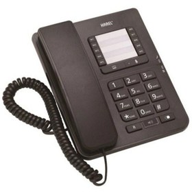 Resim MASA TELEFONU SİYAH KAREL TM-142 