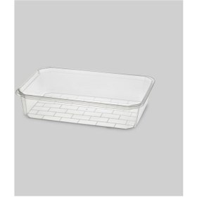 Resim Eminox Erkoç Plastik Şeffaf Açık Küvet 30x40x8 Cm E343 