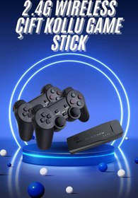 Resim nerede bulurum Retro Game Stick Çift Kol Kablosuz Atari Oyun Konsolu 2.4g Uyumlu 