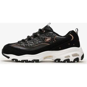 Resim Skechers D'lİtes - GLAMOUR FEELS Kadın Siyah / Pembe Altin Sneakers 13087 BKRG 