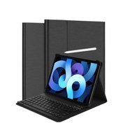 Resim iPad Uyumlu Air 5. Nesil 10.9 Bluetooth Klavyeli Standlı Kılıf - Bkk1 