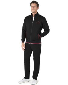 Resim Pierre Cardin 7125 Erkek Uzun Kollu Dik Yaka Eşofman Takımı-siyah Siyah 
