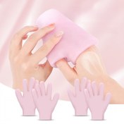 Resim 1 Çift Silikon Nemlendirici Eldiven, Yumuşak Silikon Eldiven, Jel Spa Nemlendirici Eldiven, Aloe Vera Losyon Eldiven, Kuru, Çatlamış, Yaşlı Elleri Onarmak İçin, Ekzema ve Pürüzsüzleştirici Sert Cilt, Çizikler, Her Şeye Uygun Tek Beden 