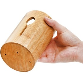 Resim 3'lü Dekoratif Bambu Tezgah Üstü Lüks Kaşıklık - Organizer 