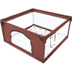 Resim Premio Keten Güvenli Bebek Ve Çocuk Oyun Alanı Oyun Parkı 120x120 Oyun Matı Ve Topları - Bordo 