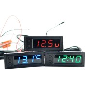 Resim Solar Sanc Araba Saati Evrensel Otomotiv Dijital Saat Mavi (Yurt Dışından) 