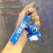 Resim Baijiafu2 Yeni Çizgi Film Animasyon Stitch Serisi Yumuşak Kauçuk Anahtarlık Bebek Çantası Kolye Anahtarlık Küçük Hediye (Yurt Dışından) 