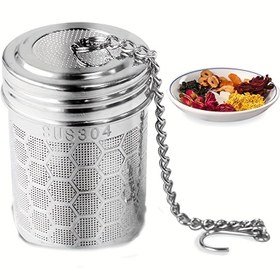 Resim 1pc, Gevşek Çay Demleme ve Baharatlama için Ekstra İnce Örgülü Paslanmaz Çelik Çay Süzgeci 