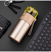 Resim Fastbuy 739 316 Paslanmaz Çelik Çay Bardağı Termos Bardak Gümüş Altın 