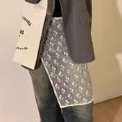 Resim Boho Chic Siyah ve Beyaz Çiçek Desenli Dantel Önlük - Yaz Modası, Şeffaf Çiçek Kurdele Tasarımı, Beli Sıkılaştırıcı, Eğlenceli Örgü ve Tığ, Partiler, Seyahatler, Tarihler, Plaj, Dış Mekanlar, Düğünler ve Tatiller için Mükemmel, Plaj Örtüsü | Bohem Tarzı | Dantel Önlük 