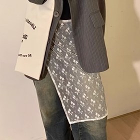 Resim Boho Chic Siyah ve Beyaz Çiçek Desenli Dantel Önlük - Yaz Modası, Şeffaf Çiçek Kurdele Tasarımı, Beli Sıkılaştırıcı, Eğlenceli Örgü ve Tığ, Partiler, Seyahatler, Tarihler, Plaj, Dış Mekanlar, Düğünler ve Tatiller için Mükemmel, Plaj Örtüsü | Bohem Tarzı | Dantel Önlük 