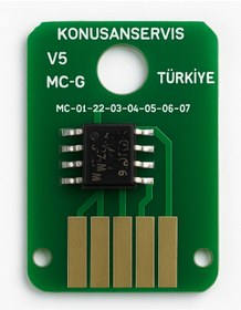 Resim KONUSANSERVİS MC-G06 atık kutu Çip –(Yerli Üretim / KonuşanServis Garantili) 