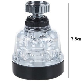 Resim Su Tasarruflu 3 Fonksiyonlu Oynar Musluk Başlığı - Şeffaf 476 