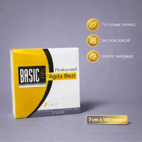 Resim Basic Line Profesyonel Ağda Bezi 100M Sık Dokunmuş Yapı İle Hijyenik Kullanım Sağlar 