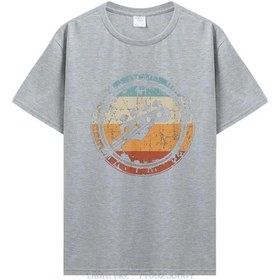 Resim Snapbuy Vintage Bas Gitar T-shirt - Basçı Ve Oyuncu İçin Streetwear Pamuk Yazlık Tişörtmavierkek Mavi 