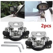 Resim Araba Otomobil Parçaları Braketi Montaj Led Araç Ayağı Çalışma Işığı Kelepçe Tutucu Hood 2 Adet Çelik Paslanmaz 