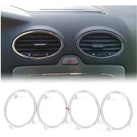 Resim Focus Kalorifer Üfleyici Izgara Çerçevesi Takımı Krom Parlak 4 Ad N11.30 