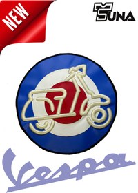 Resim SUNA GİYİM 3d kabartma vespa büyük boy ceket yelek için arma 