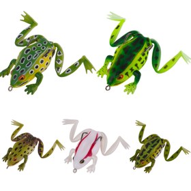 Resim 1 Adet Gerçekçi Kurbağa Balık Yemi - 6.5cm/17.2g Yumuşak Boş Gövdeli, Keskin Kancalı, Yaşasım Yeşil/Kahverengi/Pembe/Beyaz/Siyah Renkler ve Desenler ile Levrek, Turna, Alabalık için Tatlısu & Tuzlu Su Balığı Avı - Erkekler İçin İdeal Hediye, Doğal Dokulu Gerçekçi Hayvan Yemi 