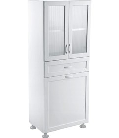 Resim Goncagül Sepetli Pvc Banyo Dolabı Beyaz 