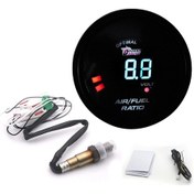 Resim Yifomall 52mm 2'li 1 Araç Hava/yakıt Oran Göstergesi Kit - O2 Sensörlü Dijital Voltmetre 12v 