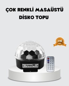 Resim Rgb Led Disko Topu Projektör - Ev Partileri, Doğum Günleri Ve Eğlence İçin Işık Şovu 