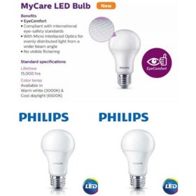 Resim Philips Mycare LED Lamba 13W - 100W 6500K Beyaz Işık ( 9 Lu Paket) 