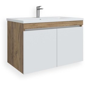 Resim TETA HOME Tokyo 80 Cm Mdf Banyo Lavabolu Alt Dolap 