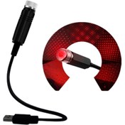 Resim PERİBOİA Araç İçi Usb li Aydınlatma Lazer Işık 