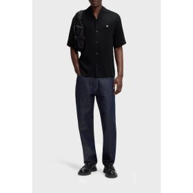 Resim Hugo Logolu Oversize Fit Klasik Yaka Kısa Kollu Gömlek Erkek Gömlek 50560593 001 