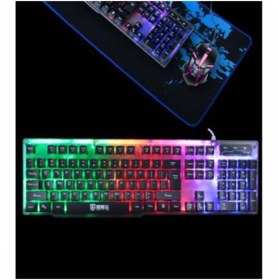 Resim Lennox LX-T302 RGB Led Kablolu Gaming Klavye Mouse Set Asus