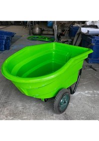 Resim Damperli Plastik El Arabası 300 Litre 