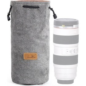 Resim Sccotton Astar Darbeye Dayanıklı Dijital Koruma Taşınabilir Slr Lens Çantası Mikro Tek Kamera Çantası Yuvarlak Gri L 