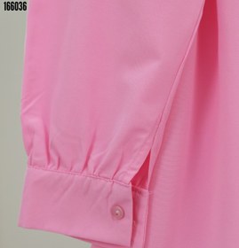 Resim Bolero Detaylı Beli Bağlamalı Yırtmaçlı Gömlek Pembe 