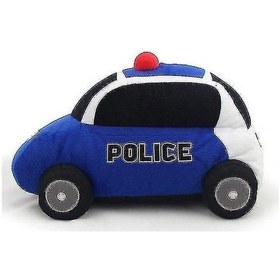 Resim Jessieyou Mall Polis Araba Simülasyonu Peluş Oyuncaklar Mavi 