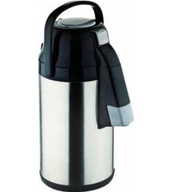 Resim Cooker Ckr2007 Pompalı 2,5 Litre Çelik Termos Siyah 