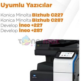 Resim Konica Minolta Uyumlu Tonermax Bizhub C227 Uyumlu Drum Ünitesi Seti / Dr-214 Siyah - Mavi - Sarı - Kırmızı 