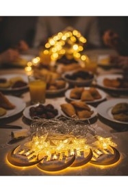 Resim ZERO LAND STOROZAL A++ Tasarruflu Ramazan Süs Işığı Pencere Perde (62017) Balkon Uyumlu 