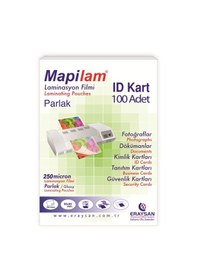 Resim Mapilam 250 Mic. Parlak Laminasyon Filmi Id Kart 65 x 95 CM 100'lü 