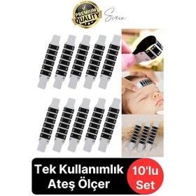 Resim Svein Alından Ateş Ölçer Şerit Termometre 10'lu 