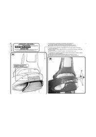 Resim Gıvı Sr111 Suzukı Burgman 250-400 98-02 Arka Çanta Taşıyıcı Tek Renk 