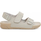 Resim 2100-1200-4 Tam Anatomik Unisex Hac Ve Umre İçin Dikişsiz Sandale Bej 