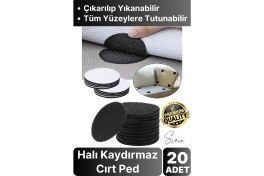 Resim Svein 20 Adet Halı Kilim Koltuk Örtü Sabitleyici Kaydırmaz Cırt Kendinden Yapışkanlı Ped Yıkanabilir Bant 