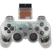 Resim Kablosuz Sony Ps2 Için Playstation 2 Konsolu Joystick Çift Tiuşim Şok Joypa Beyaz 