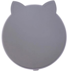 Resim Pandish KitTen Vakum Tabanlı Kapaklı Silikon Kase - Gri - Gri / Standart 