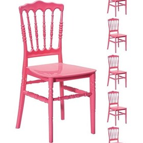 Resim 6 Adet Miray Pembe Sandalye / Balkon-bahçe-mutfak 