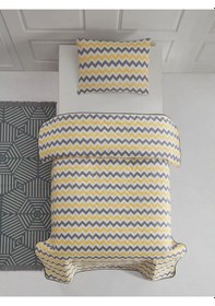 Resim Suvay Kapitoneli Tek Kişilik Yatak Örtüsü Çift Taraflı Renkli Genç Ve Çocuk Odası Kapitone Yatak Örtüsü Sarı 