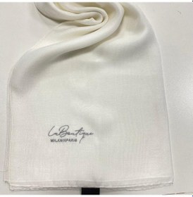 Resim La Boutique Abiye Beyaz Düz Renk Şal Ist 1 - 26771 Beyaz 