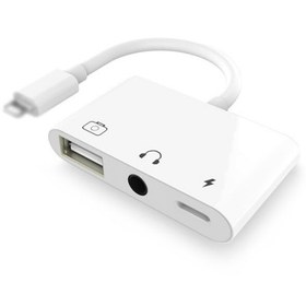 Resim Ally 3in1 Lightning to 3.5 MM USB Kamera Okuyucu OTG 