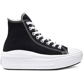 Resim Converse Kadın Günlük Ayakkabı Chuck Taylor All Star Move Platform 568497c Siyah 